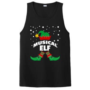 Musical Elf Christmas Family Group Pictures SantaS Helper Gift PosiCharge Competitor Tank