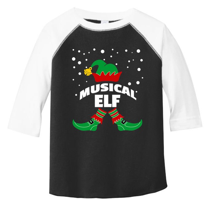 Musical Elf Christmas Family Group Pictures SantaS Helper Gift Toddler Fine Jersey T-Shirt