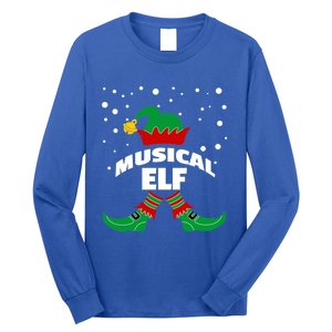 Musical Elf Christmas Family Group Pictures SantaS Helper Gift Long Sleeve Shirt