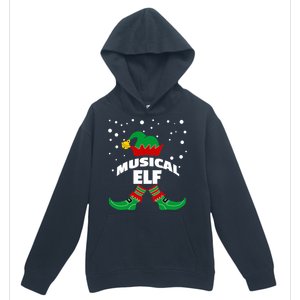 Musical Elf Christmas Family Group Pictures SantaS Helper Gift Urban Pullover Hoodie