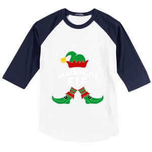 Musical Elf Christmas Family Group Pictures SantaS Helper Gift Baseball Sleeve Shirt