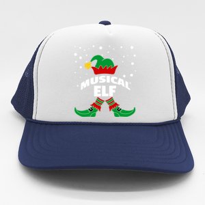 Musical Elf Christmas Family Group Pictures SantaS Helper Gift Trucker Hat