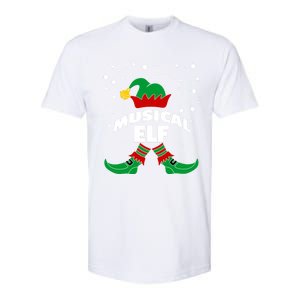 Musical Elf Christmas Family Group Pictures SantaS Helper Gift Softstyle CVC T-Shirt