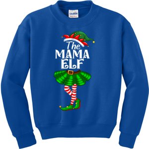 Mama Elf Christmas Costume Matching Family Mama Elf Squad Gift Kids Sweatshirt