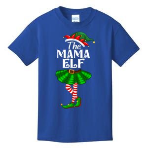 Mama Elf Christmas Costume Matching Family Mama Elf Squad Gift Kids T-Shirt