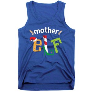 Mother Elf Christmas Elves Squad Mama Matching Elf Family Gift Tank Top