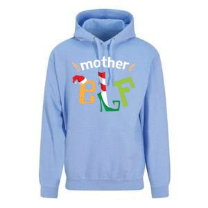 Mother Elf Christmas Elves Squad Mama Matching Elf Family Gift Unisex Surf Hoodie