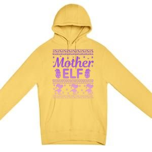 Mother Elf Christmas Family Ugly Xmas Christmas Gift Premium Pullover Hoodie