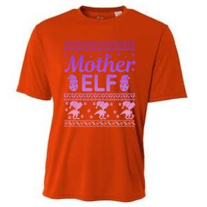 Mother Elf Christmas Family Ugly Xmas Christmas Gift Cooling Performance Crew T-Shirt