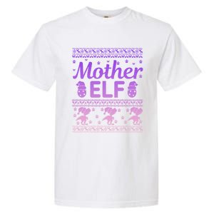 Mother Elf Christmas Family Ugly Xmas Christmas Gift Garment-Dyed Heavyweight T-Shirt