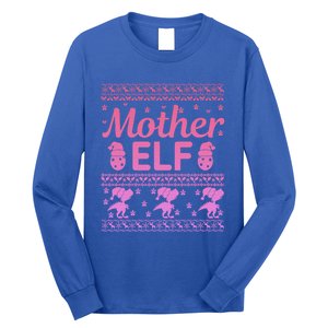 Mother Elf Christmas Family Ugly Xmas Christmas Gift Long Sleeve Shirt