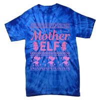 Mother Elf Christmas Family Ugly Xmas Christmas Gift Tie-Dye T-Shirt