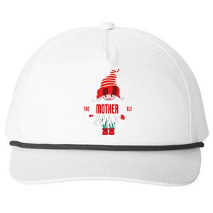 Mother Elf Christmas Pajama Mother Matching Family Group Gift Snapback Five-Panel Rope Hat