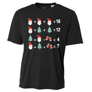 Math Equation Christmas Pajama Cool Teacher Santa Xmas Tree Cooling Performance Crew T-Shirt