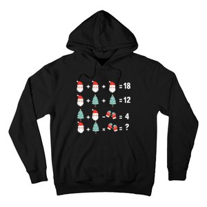 Math Equation Christmas Pajama Cool Teacher Santa Xmas Tree Hoodie