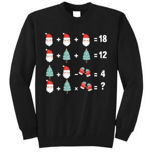 Math Equation Christmas Pajama Cool Teacher Santa Xmas Tree Sweatshirt