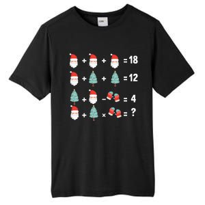 Math Equation Christmas Pajama Cool Teacher Santa Xmas Tree Tall Fusion ChromaSoft Performance T-Shirt