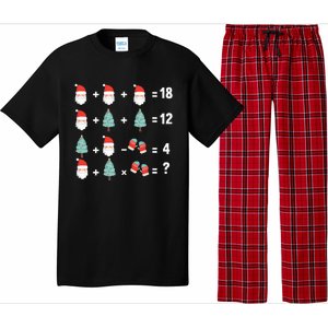 Math Equation Christmas Pajama Cool Teacher Santa Xmas Tree Pajama Set