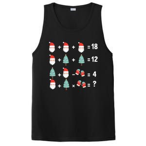 Math Equation Christmas Pajama Cool Teacher Santa Xmas Tree PosiCharge Competitor Tank