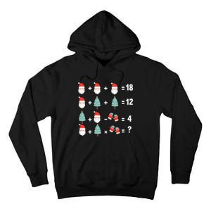 Math Equation Christmas Pajama Cool Teacher Santa Xmas Tree Tall Hoodie