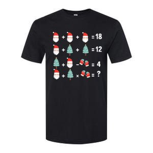 Math Equation Christmas Pajama Cool Teacher Santa Xmas Tree Softstyle CVC T-Shirt