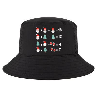 Math Equation Christmas Pajama Cool Teacher Santa XMas Tree Cool Comfort Performance Bucket Hat