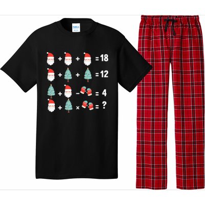 Math Equation Christmas Pajama Cool Teacher Santa XMas Tree Pajama Set