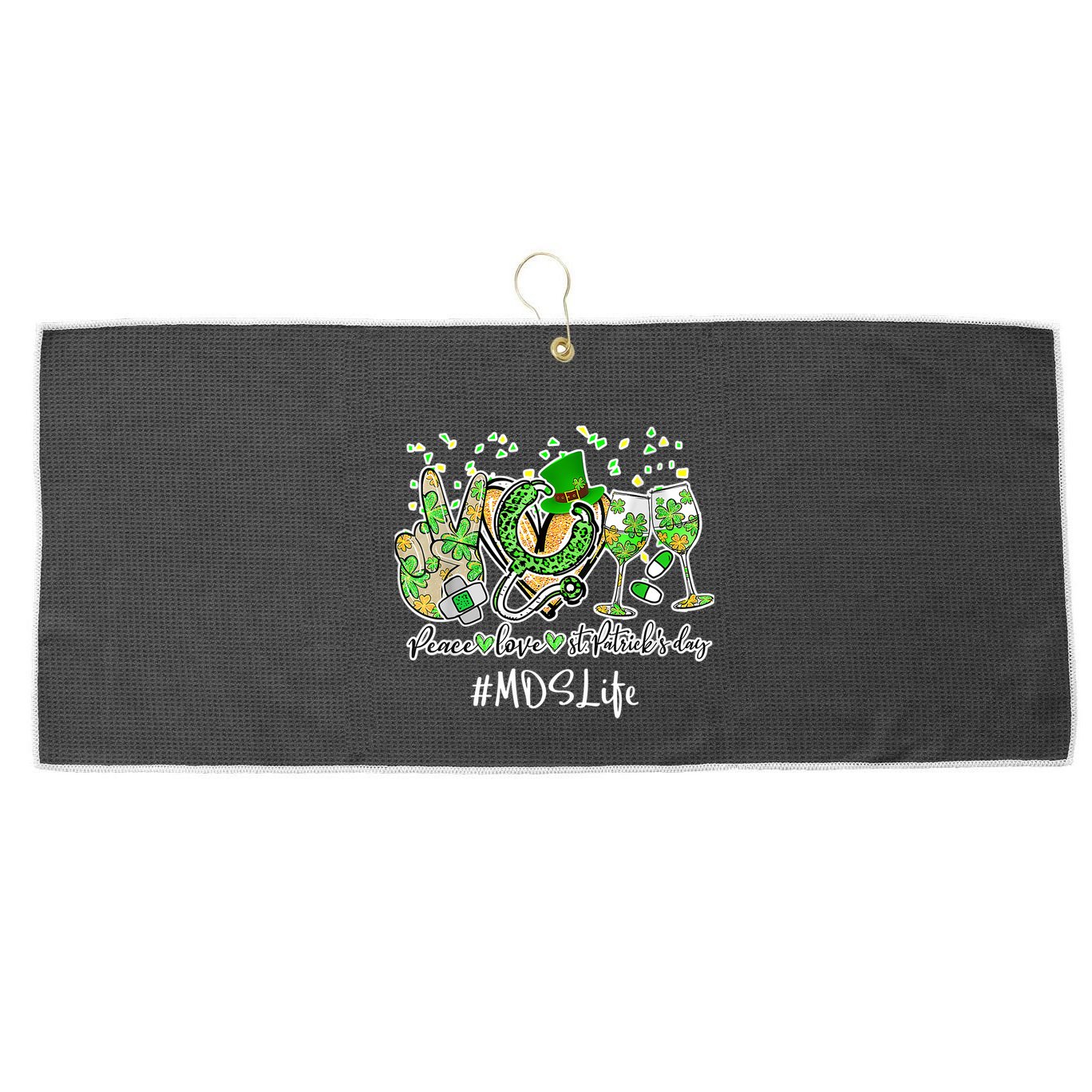 Mds Emt Cma Lpn Nurse Large Microfiber Waffle Golf Towel