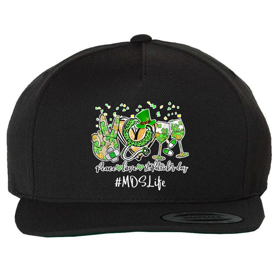 Mds Emt Cma Lpn Nurse Wool Snapback Cap