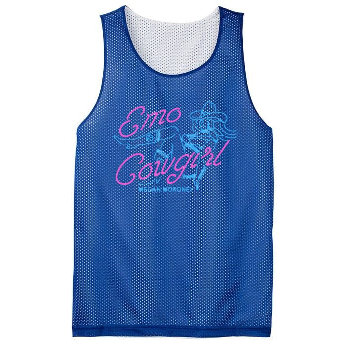 Megan Emo Cowgirl Am I Okay Mesh Reversible Basketball Jersey Tank