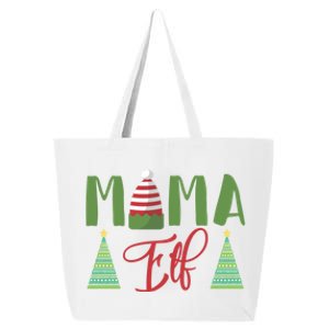 Mama Elf Christmas Elf Mother Mom Elf Funny Gift 25L Jumbo Tote