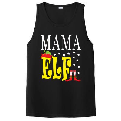 Mama Elf Christmas Funny Gift Ugly Xmas Mom Mothers Gift PosiCharge Competitor Tank