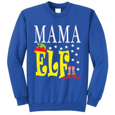 Mama Elf Christmas Funny Gift Ugly Xmas Mom Mothers Gift Sweatshirt