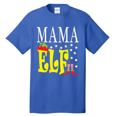 Mama Elf Christmas Funny Gift Ugly Xmas Mom Mothers Gift Tall T-Shirt