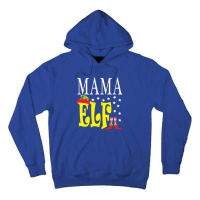 Mama Elf Christmas Funny Gift Ugly Xmas Mom Mothers Gift Tall Hoodie