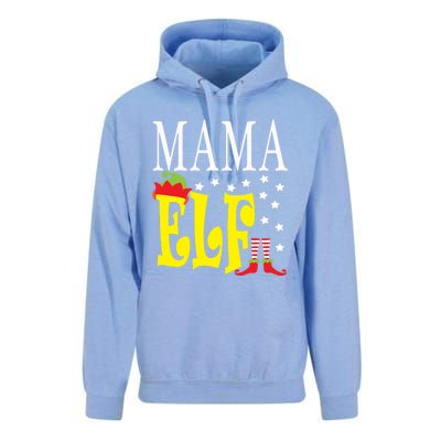 Mama Elf Christmas Funny Gift Ugly Xmas Mom Mothers Gift Unisex Surf Hoodie