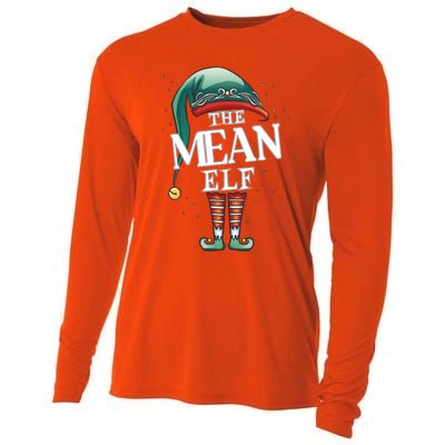 Mean Elf Christmas Group Xmas Pajama Party Cute Gift Cooling Performance Long Sleeve Crew