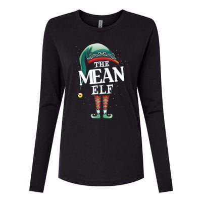 Mean Elf Christmas Group Xmas Pajama Party Cute Gift Womens Cotton Relaxed Long Sleeve T-Shirt