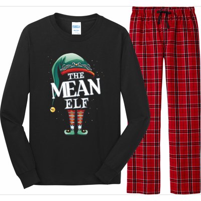 Mean Elf Christmas Group Xmas Pajama Party Cute Gift Long Sleeve Pajama Set