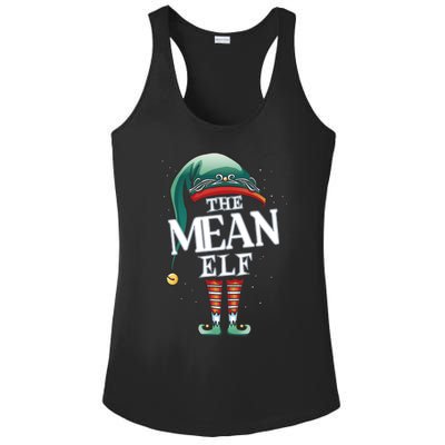 Mean Elf Christmas Group Xmas Pajama Party Cute Gift Ladies PosiCharge Competitor Racerback Tank