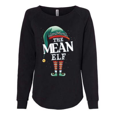 Mean Elf Christmas Group Xmas Pajama Party Cute Gift Womens California Wash Sweatshirt