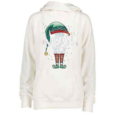 Mean Elf Christmas Group Xmas Pajama Party Cute Gift Womens Funnel Neck Pullover Hood