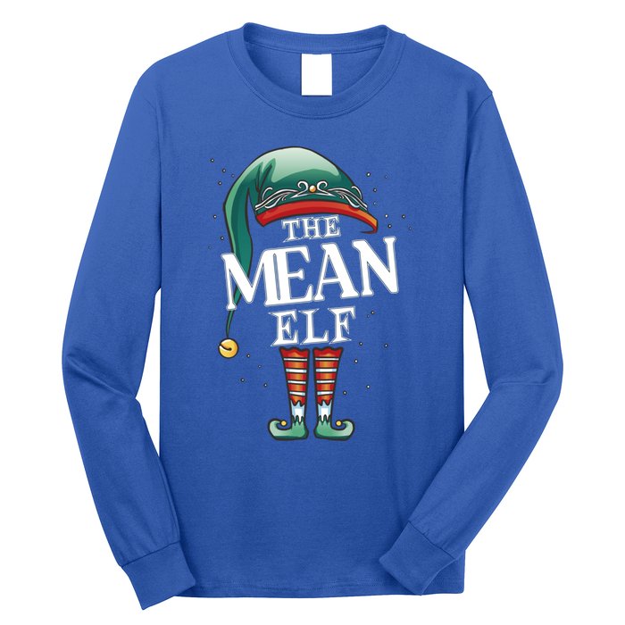 Mean Elf Christmas Group Xmas Pajama Party Cute Gift Long Sleeve Shirt