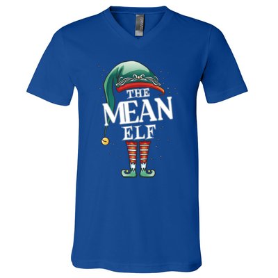 Mean Elf Christmas Group Xmas Pajama Party Cute Gift V-Neck T-Shirt