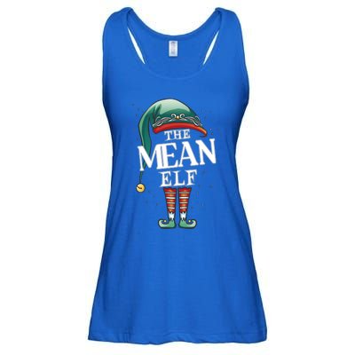 Mean Elf Christmas Group Xmas Pajama Party Cute Gift Ladies Essential Flowy Tank