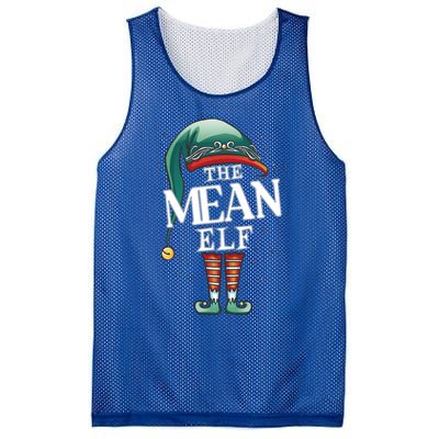 Mean Elf Christmas Group Xmas Pajama Party Cute Gift Mesh Reversible Basketball Jersey Tank