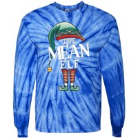 Mean Elf Christmas Group Xmas Pajama Party Cute Gift Tie-Dye Long Sleeve Shirt