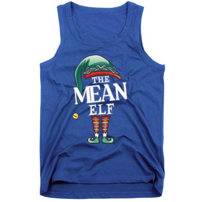 Mean Elf Christmas Group Xmas Pajama Party Cute Gift Tank Top