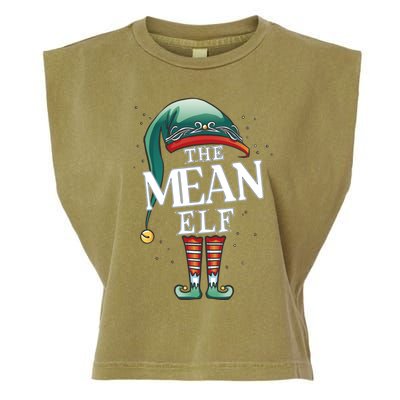 Mean Elf Christmas Group Xmas Pajama Party Cute Gift Garment-Dyed Women's Muscle Tee