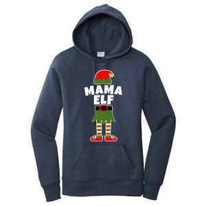 Mama Elf Christmas Holiday Top For Mom Mother Mommy Gift Women's Pullover Hoodie